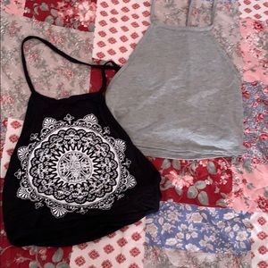 Halter crop tops